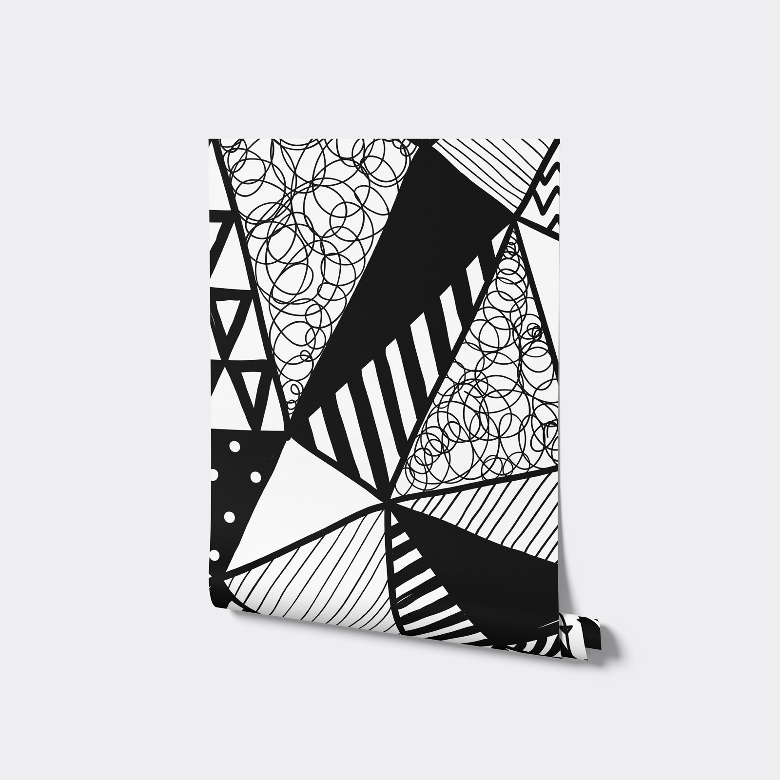 Retro Triangle Mural Wallpaper