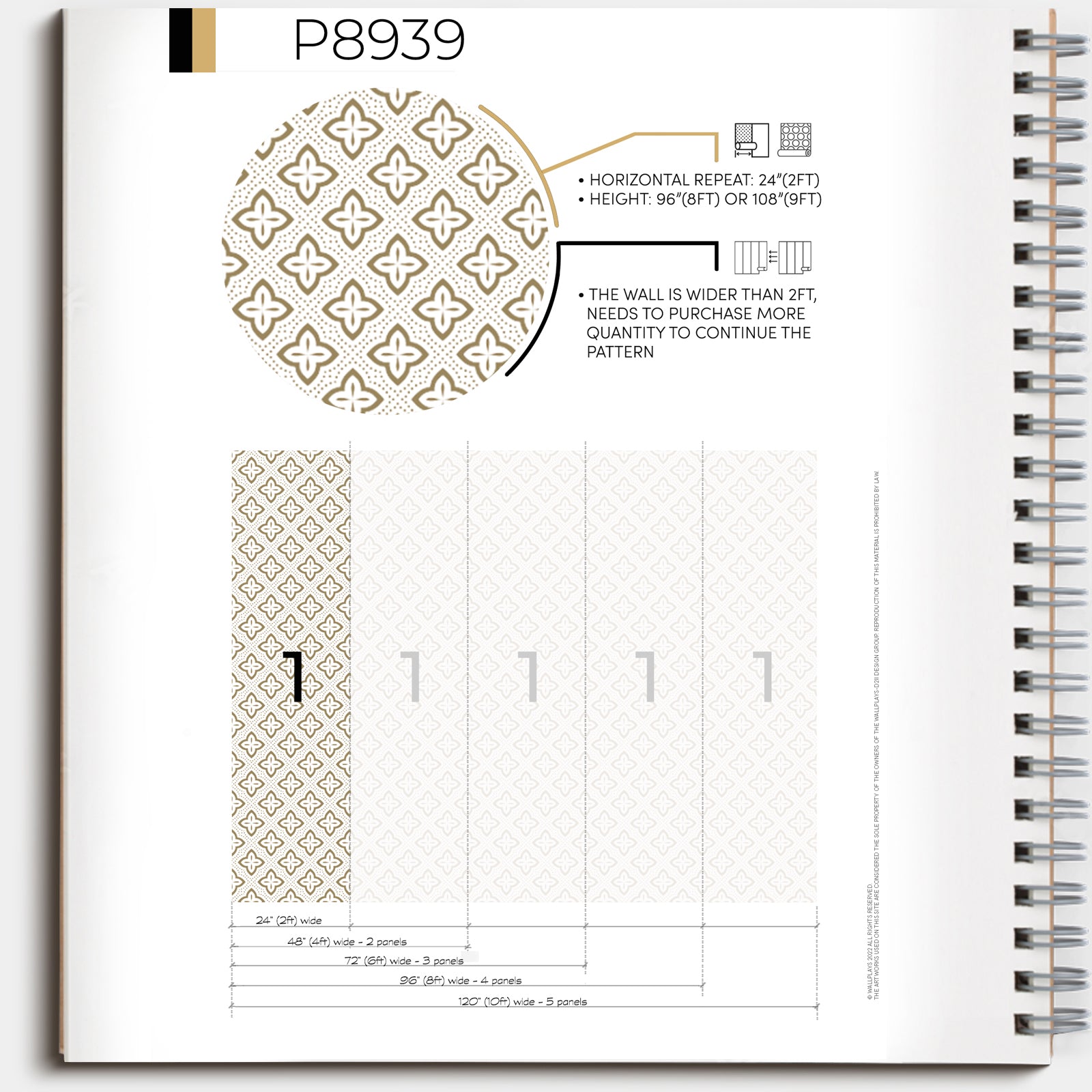 Papier Peint Marocain Antique Peel & Stick Tissu