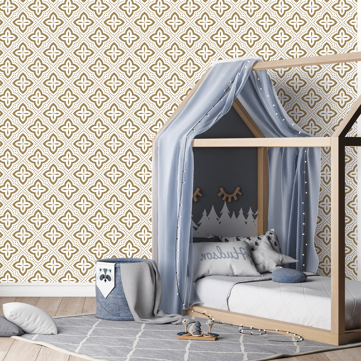 Papier Peint Marocain Antique Peel & Stick Tissu