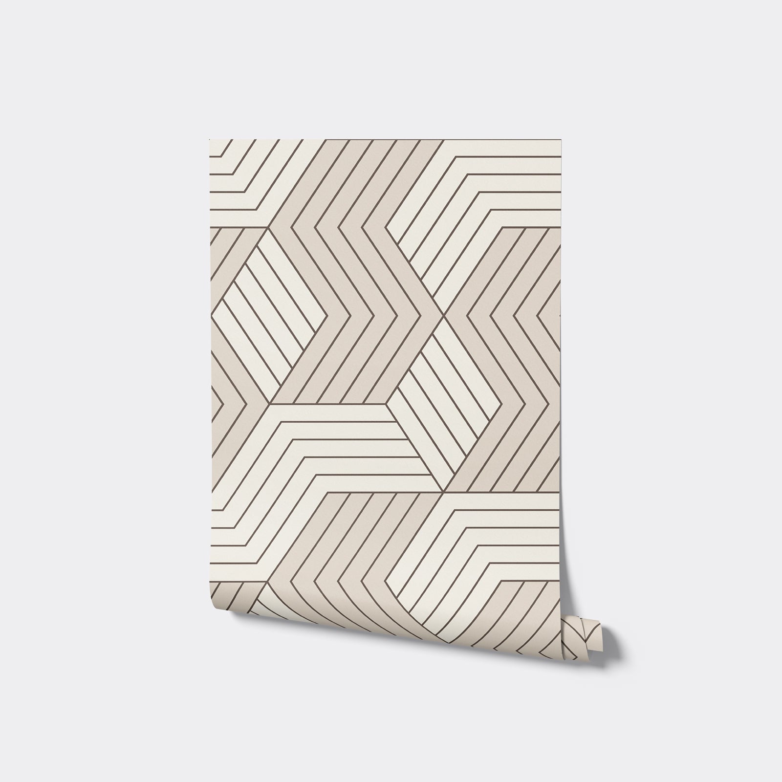 Abstract Striped Hexagon