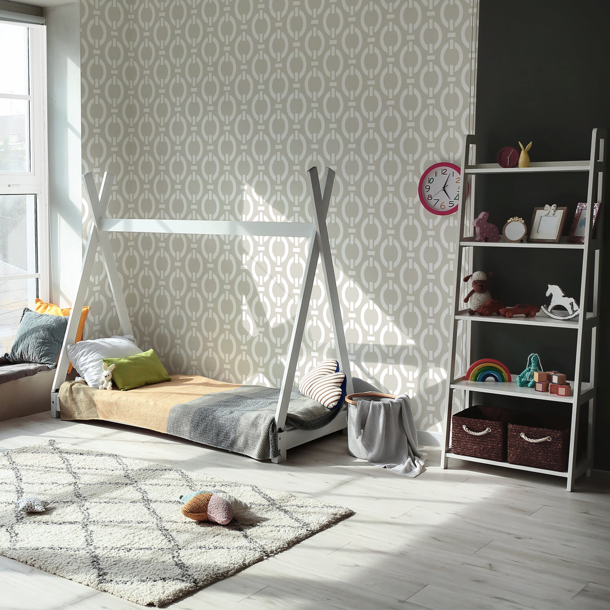 Interlocking Ovals Wallpaper