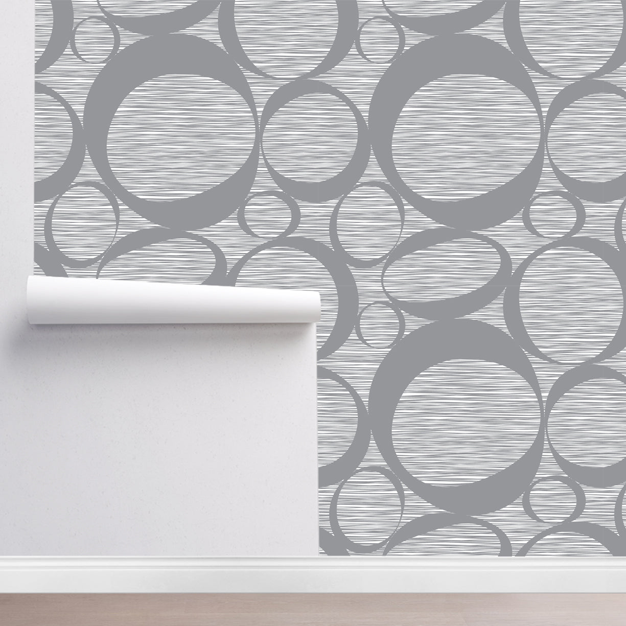 Papier Peint Ligne Abstraite Ovale