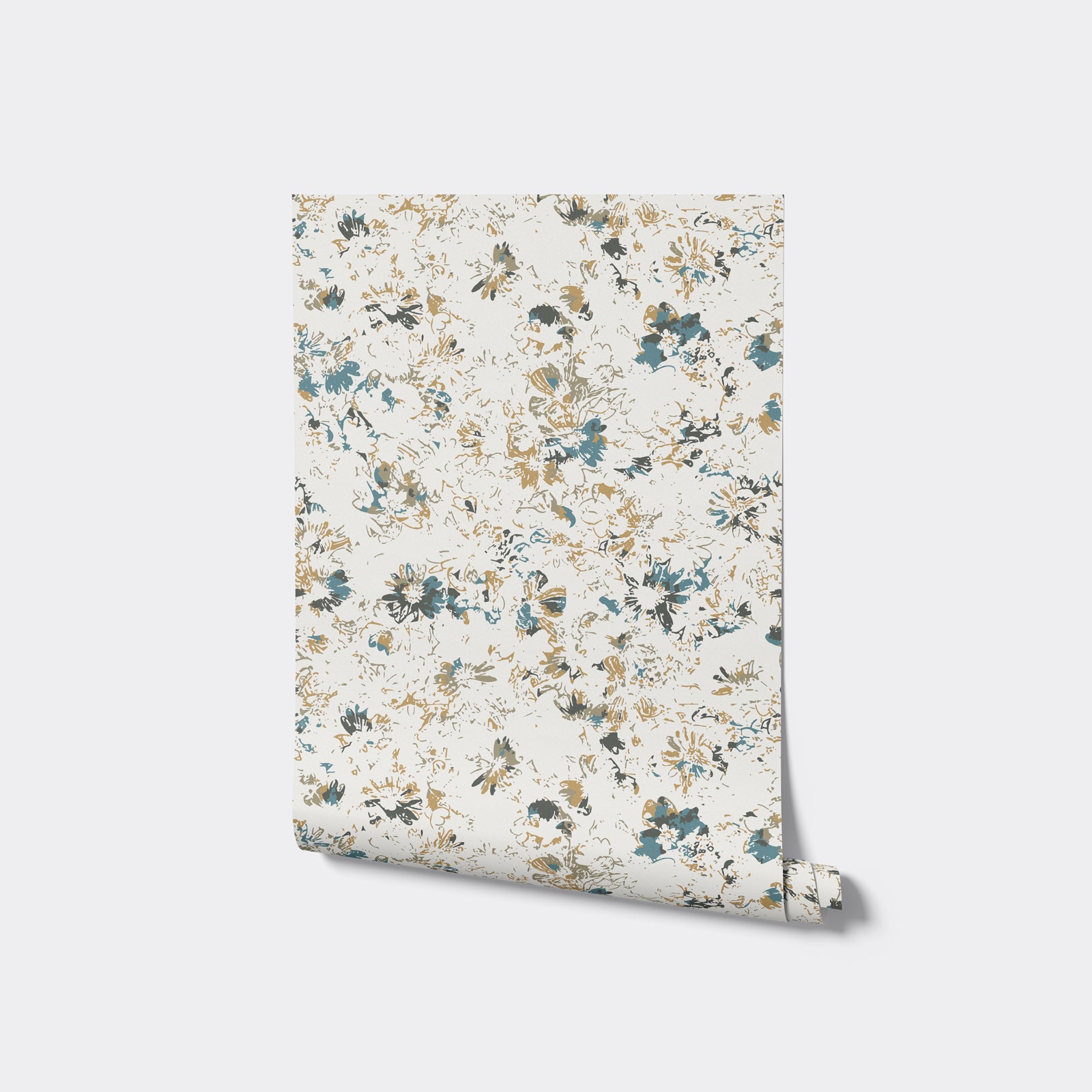 Subtle Abstract Floral Wallpaper