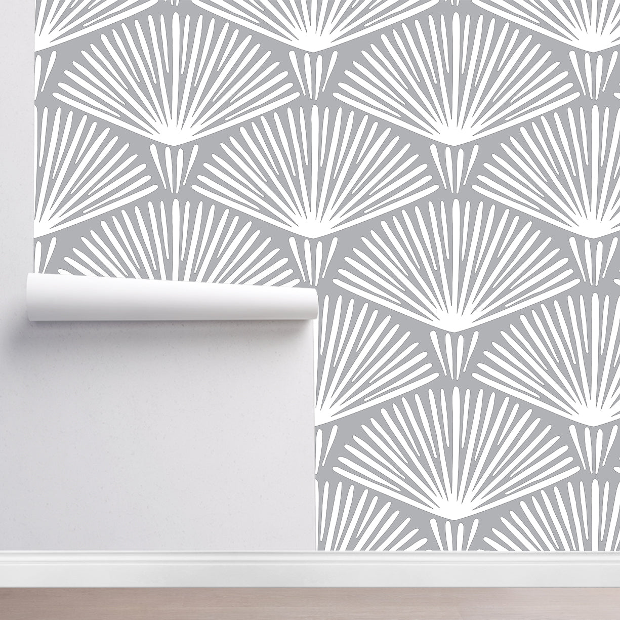 Fond d'écran amovible fleur abstraite | Décoration murale en tissu floral moderne