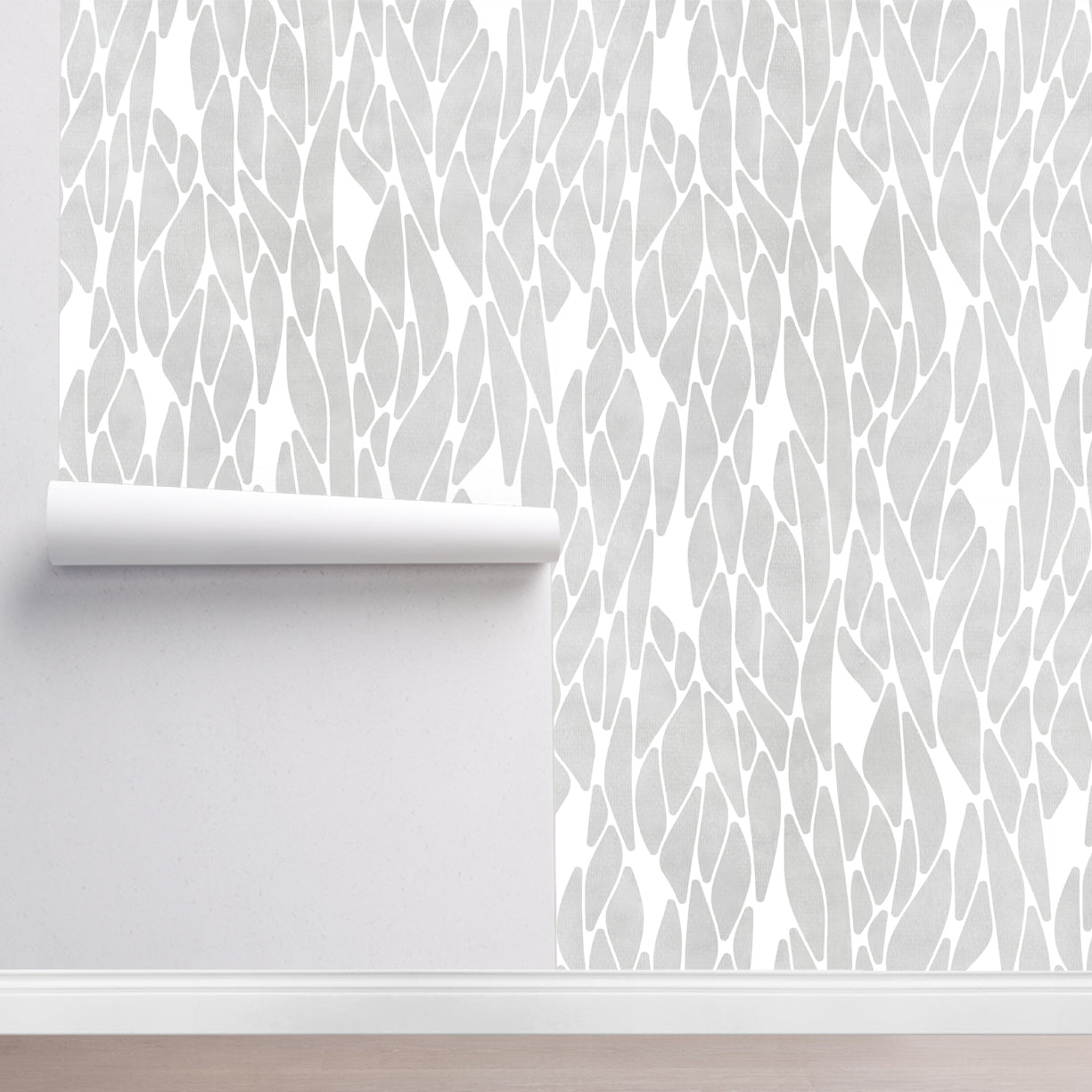 Élégant papier peint ondulé Peel & Stick - Tissu amovible