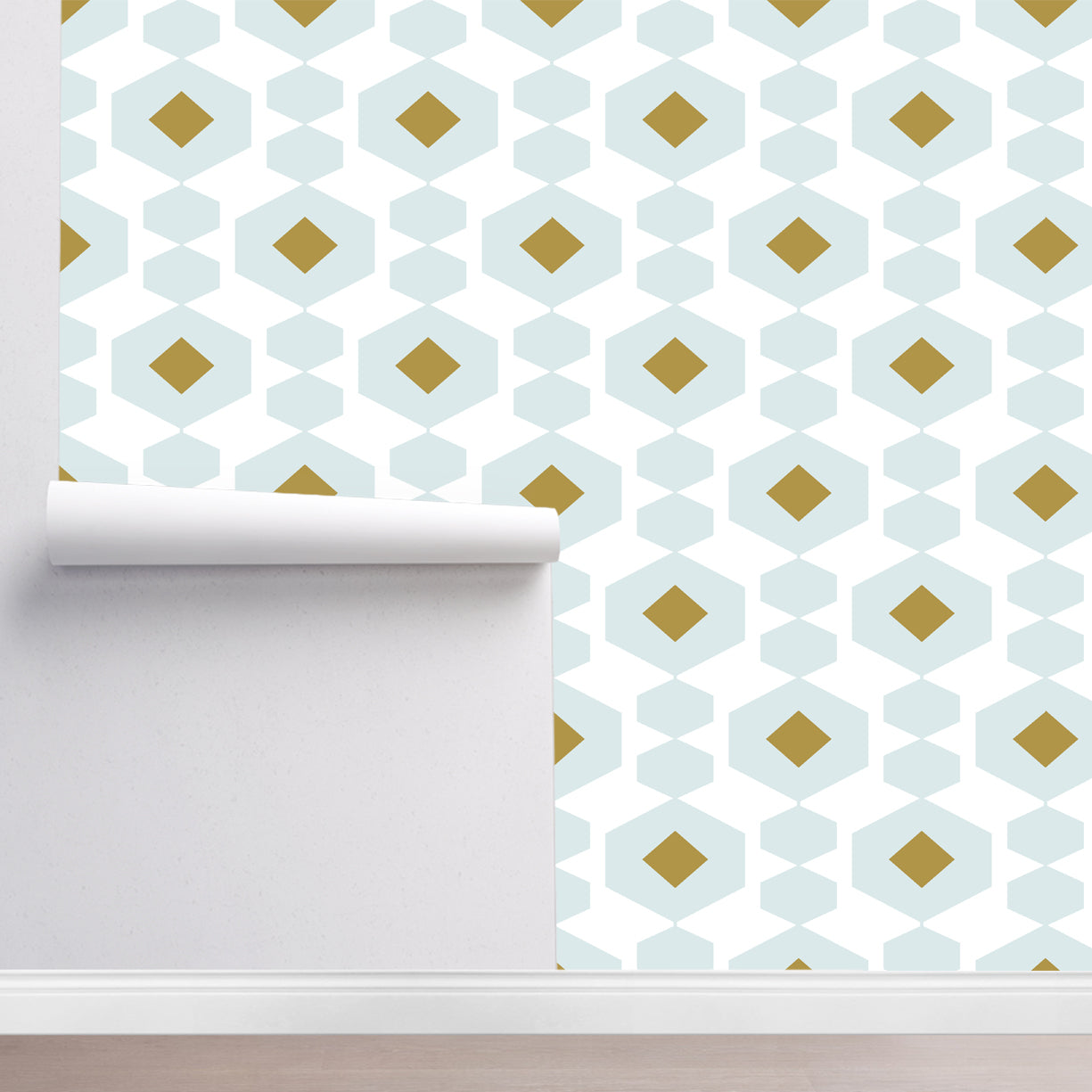 Mid Mod Hex Wallpaper