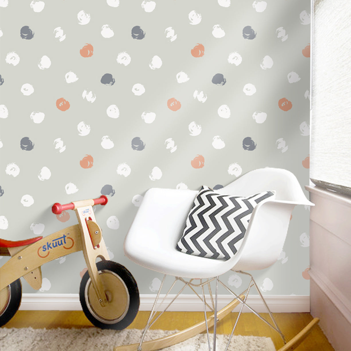 Colorful Brushstroke Dots Wallpaper