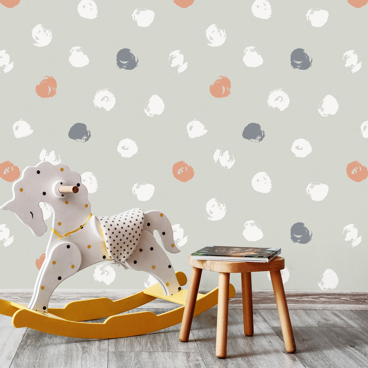 Colorful Brushstroke Dots Wallpaper