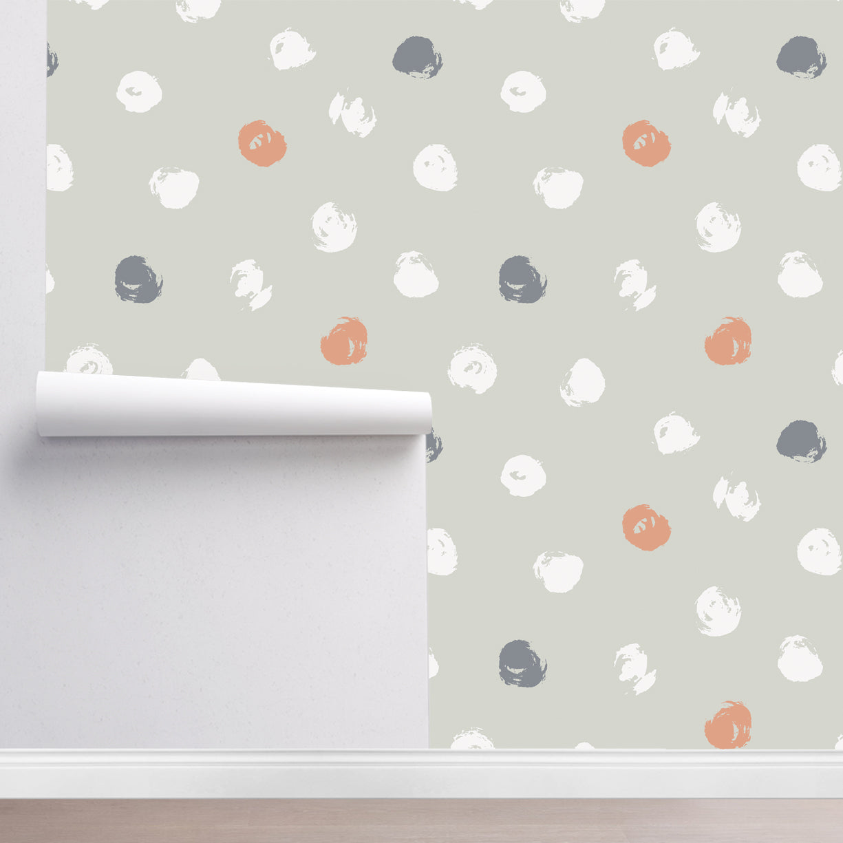Colorful Brushstroke Dots Wallpaper