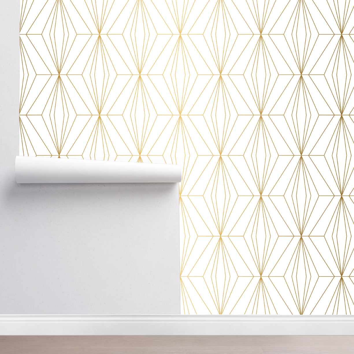 Chic Diamond Geometric Wallpaper
