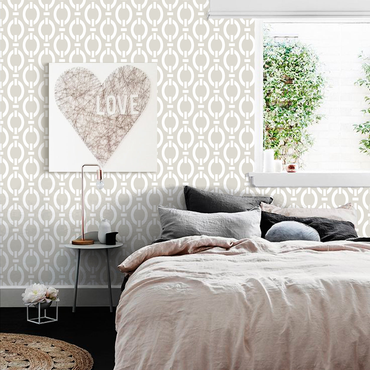 Interlocking Ovals Wallpaper