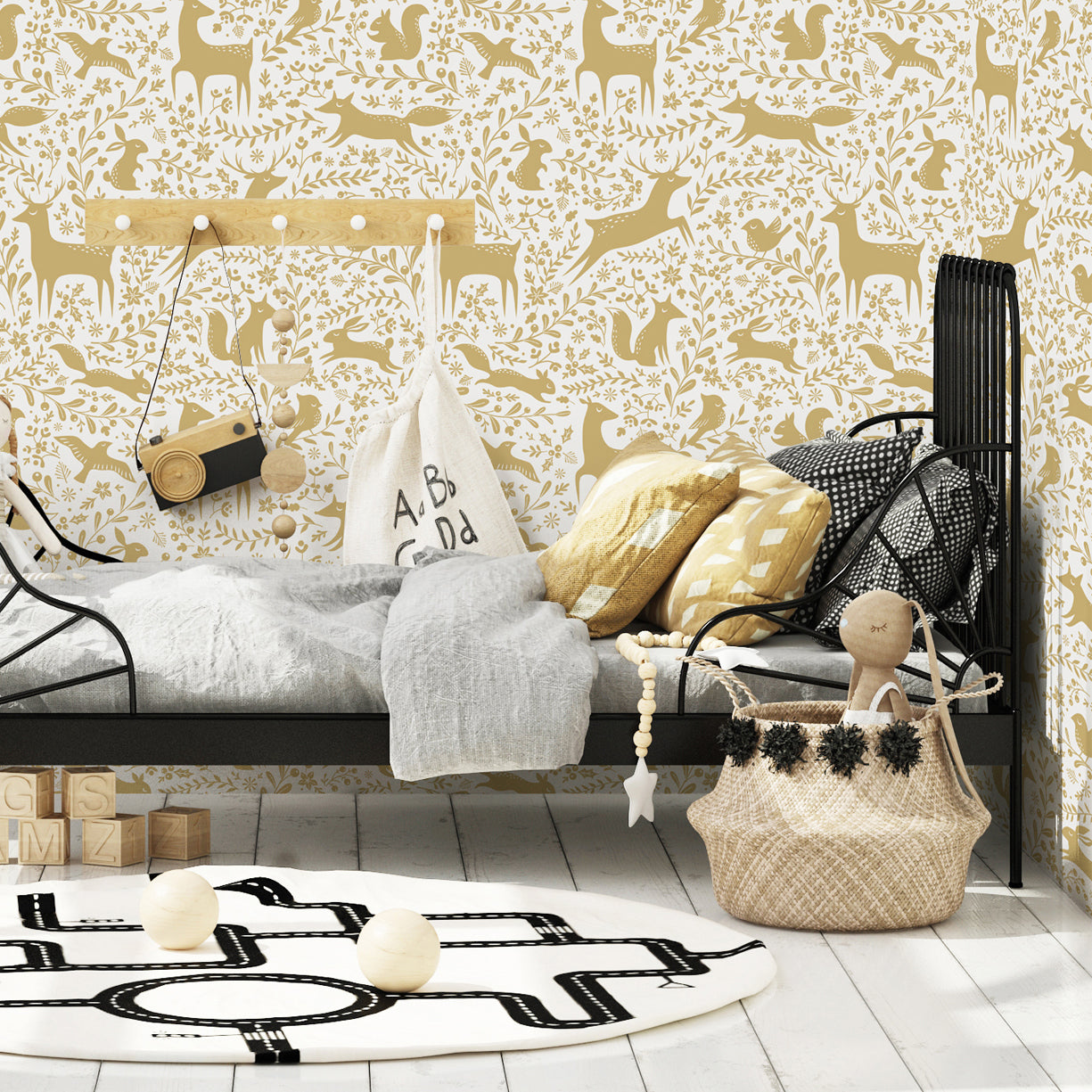 Adorable Animals Removable Wallpaper by Wallplays