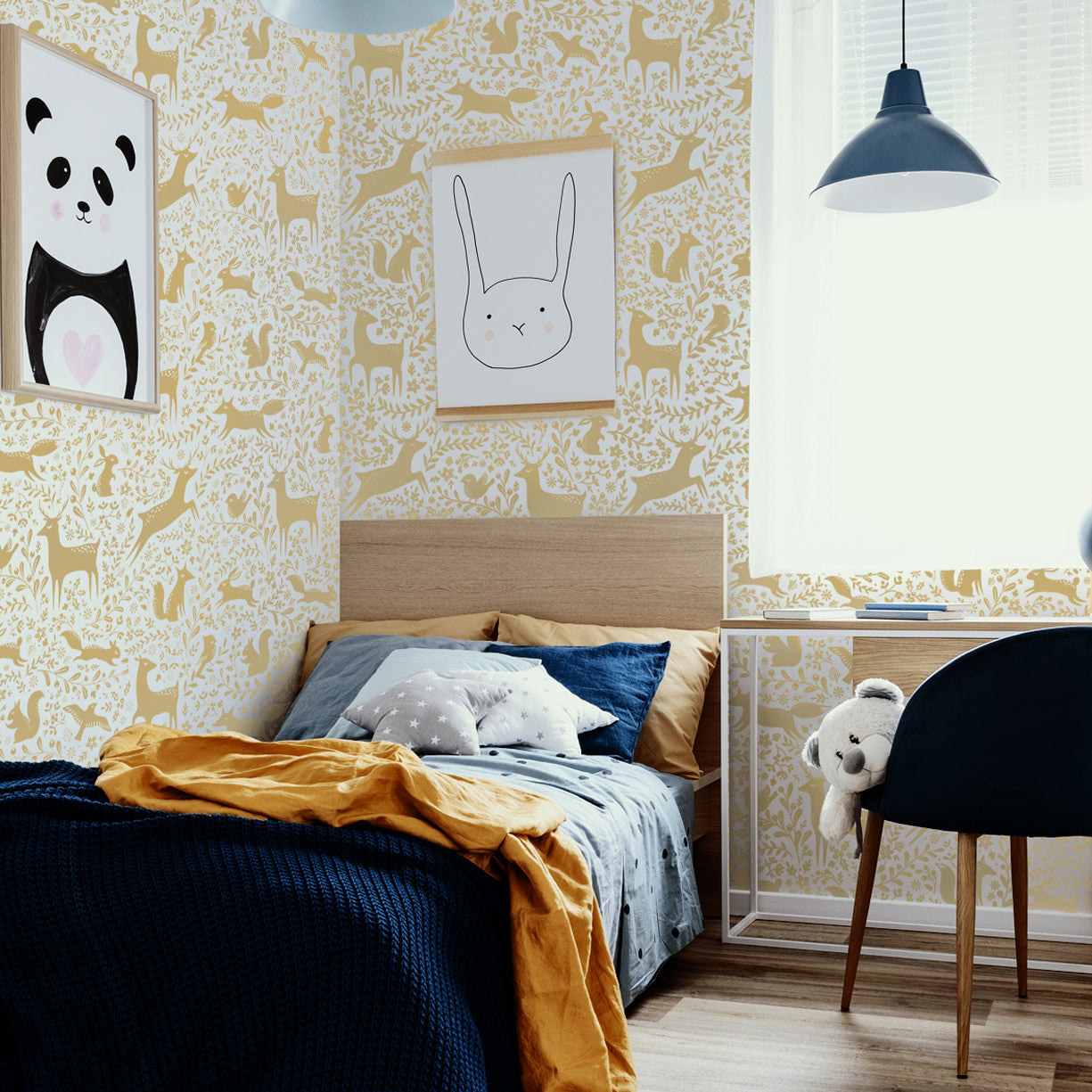 Adorable Animals Removable Wallpaper by Wallplays