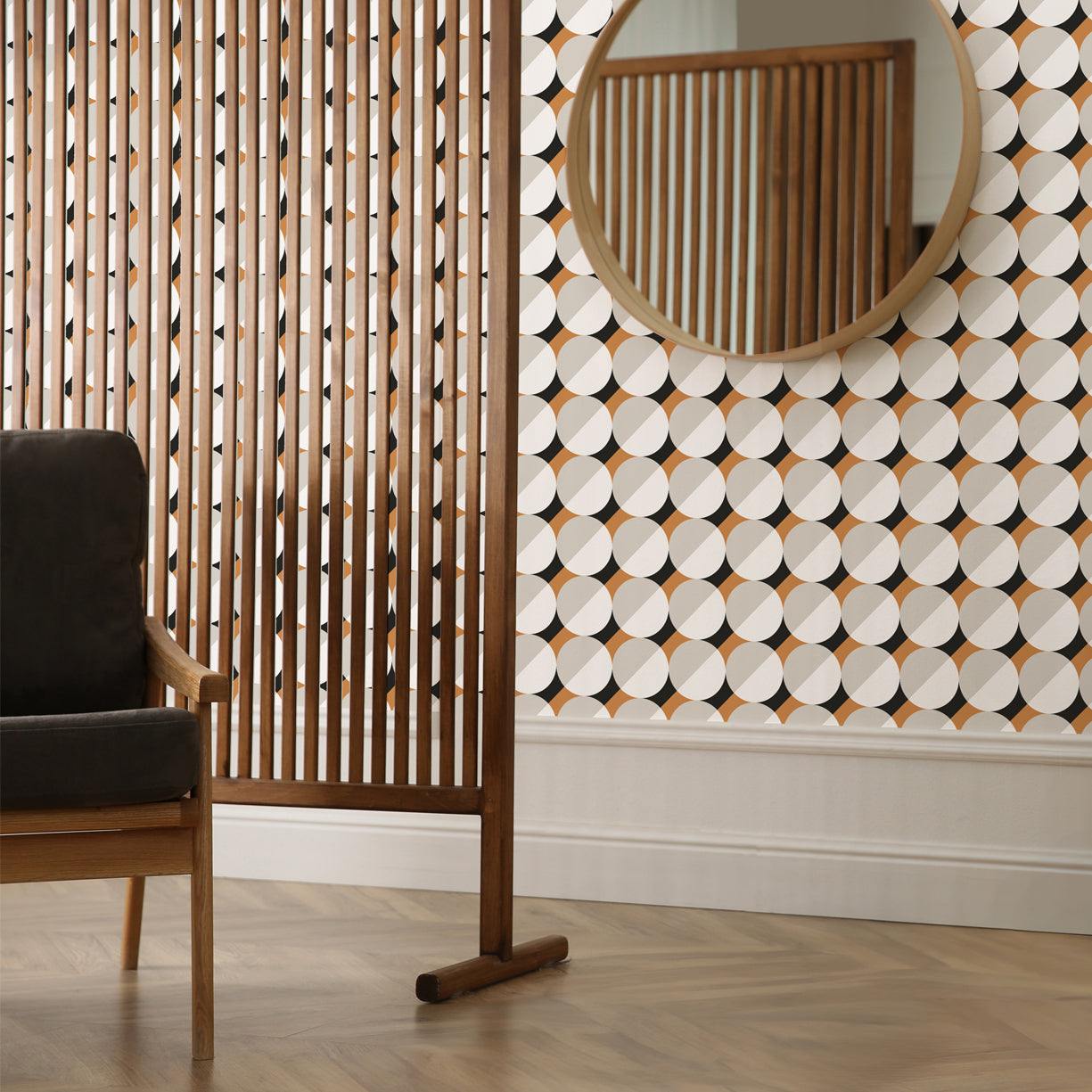 MCM Circle Mid-Century Wallpaper