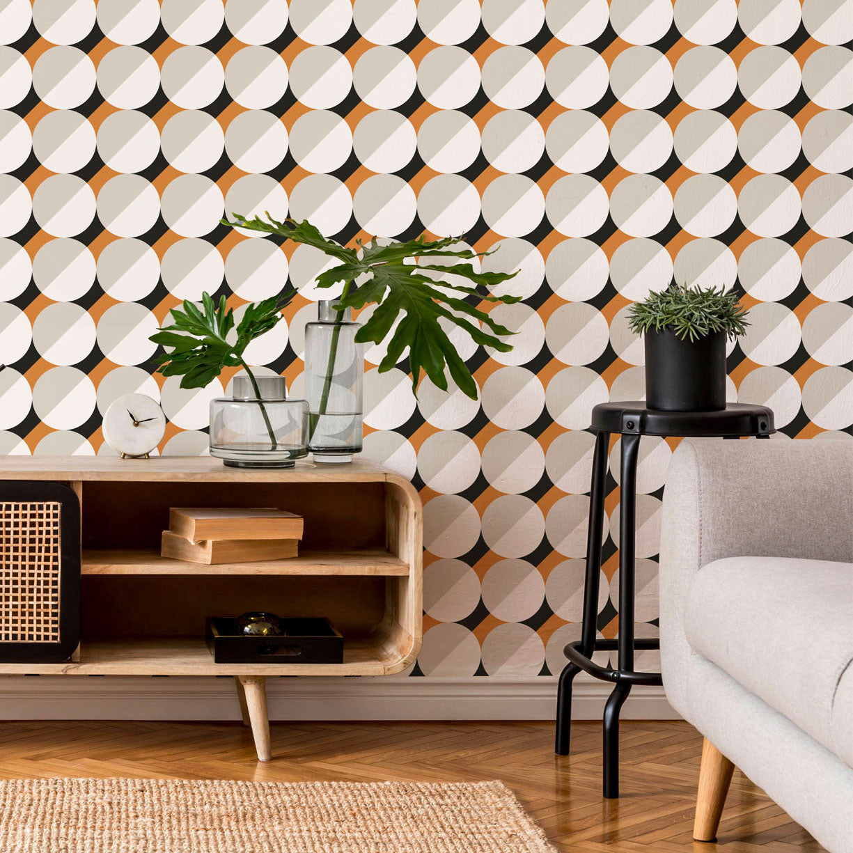 MCM Circle Mid-Century Wallpaper