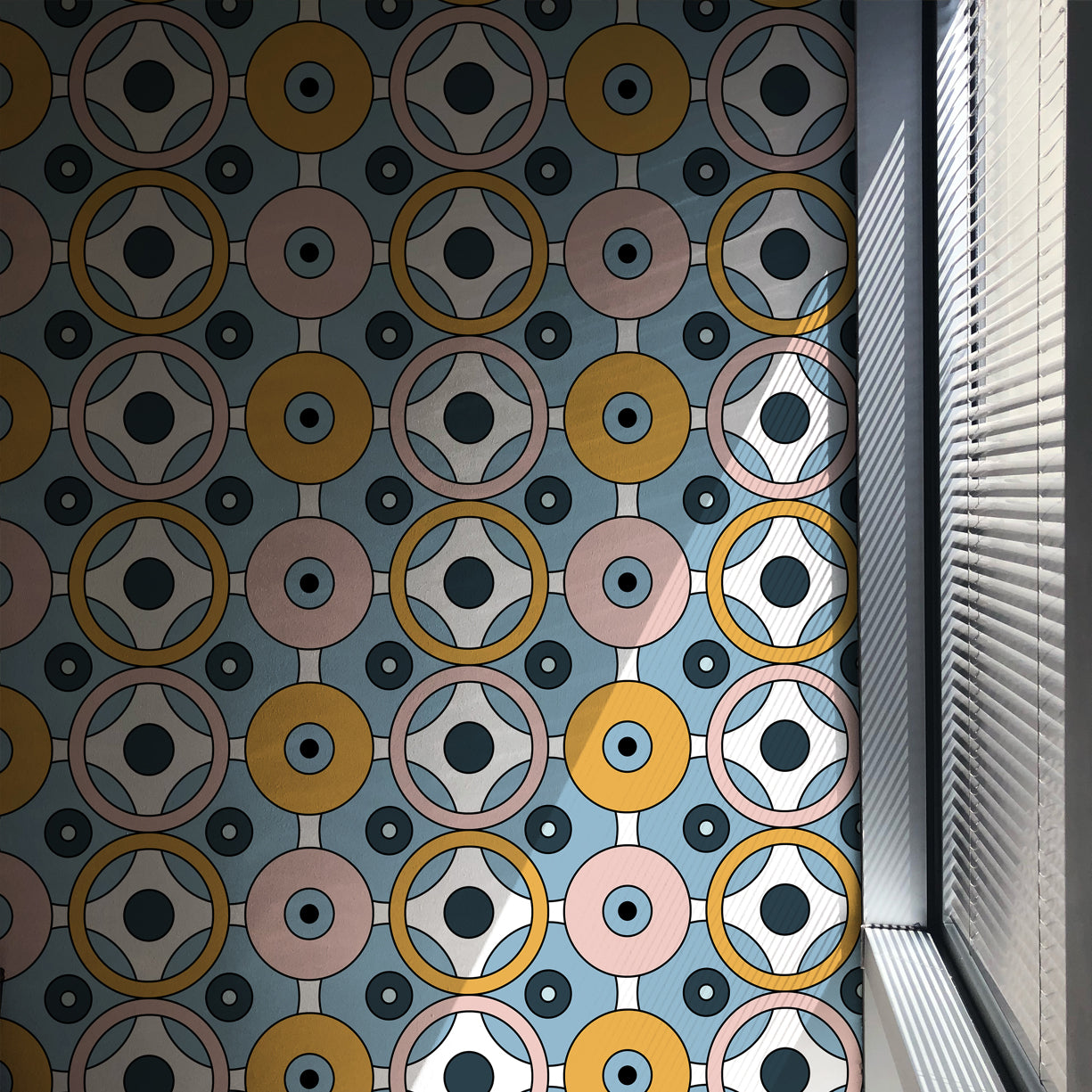 Atomic Geometric Harmony Wallpaper