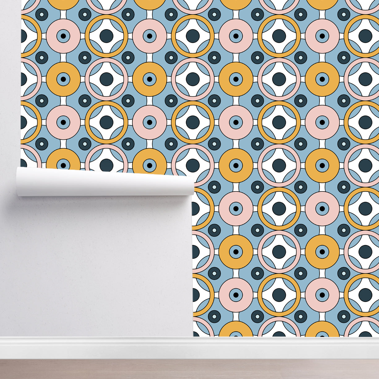 Atomic Geometric Harmony Wallpaper