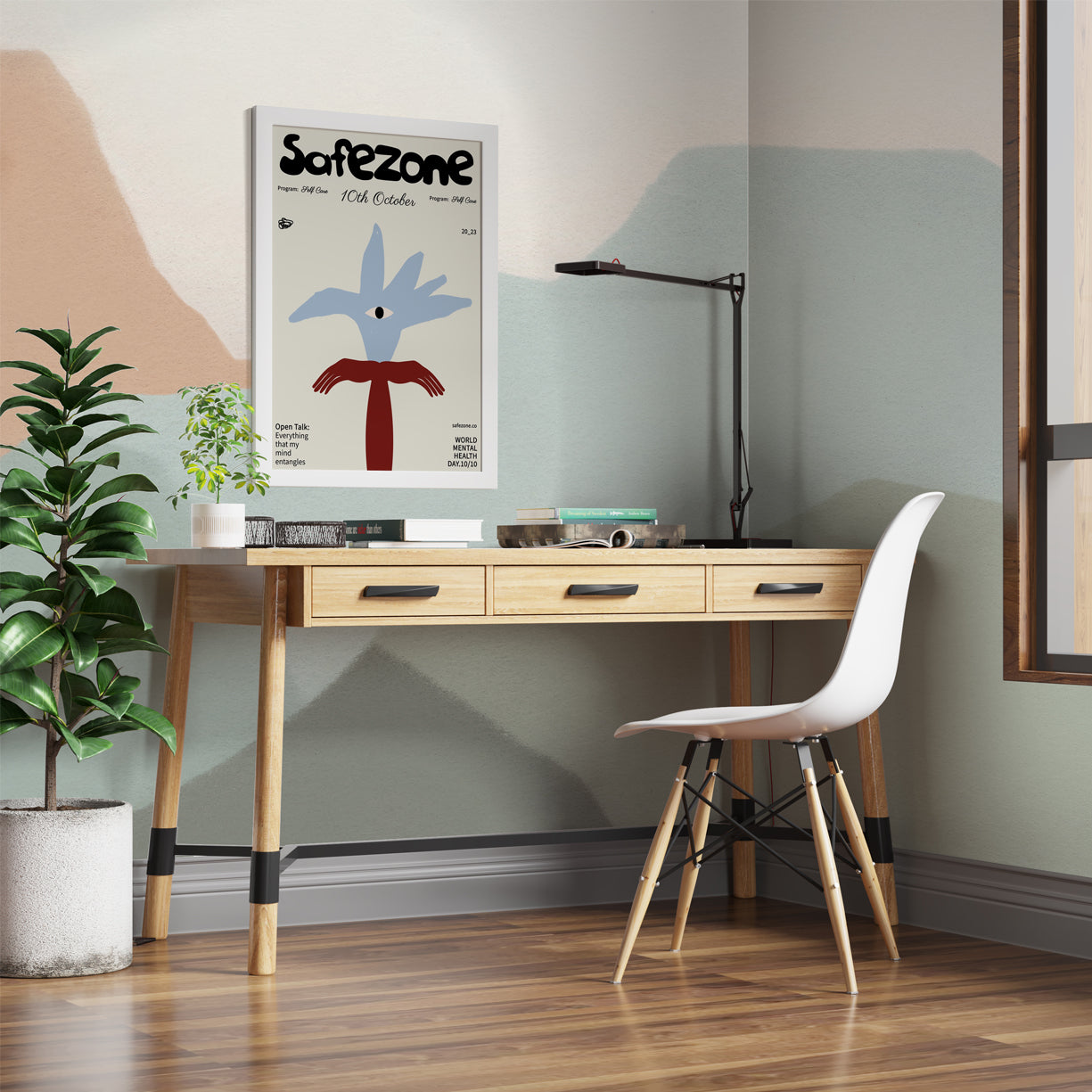 Whispering Peaks Mural Wallpaer