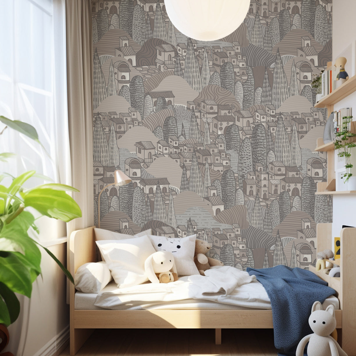 Secret Village Storybook Wallpaper