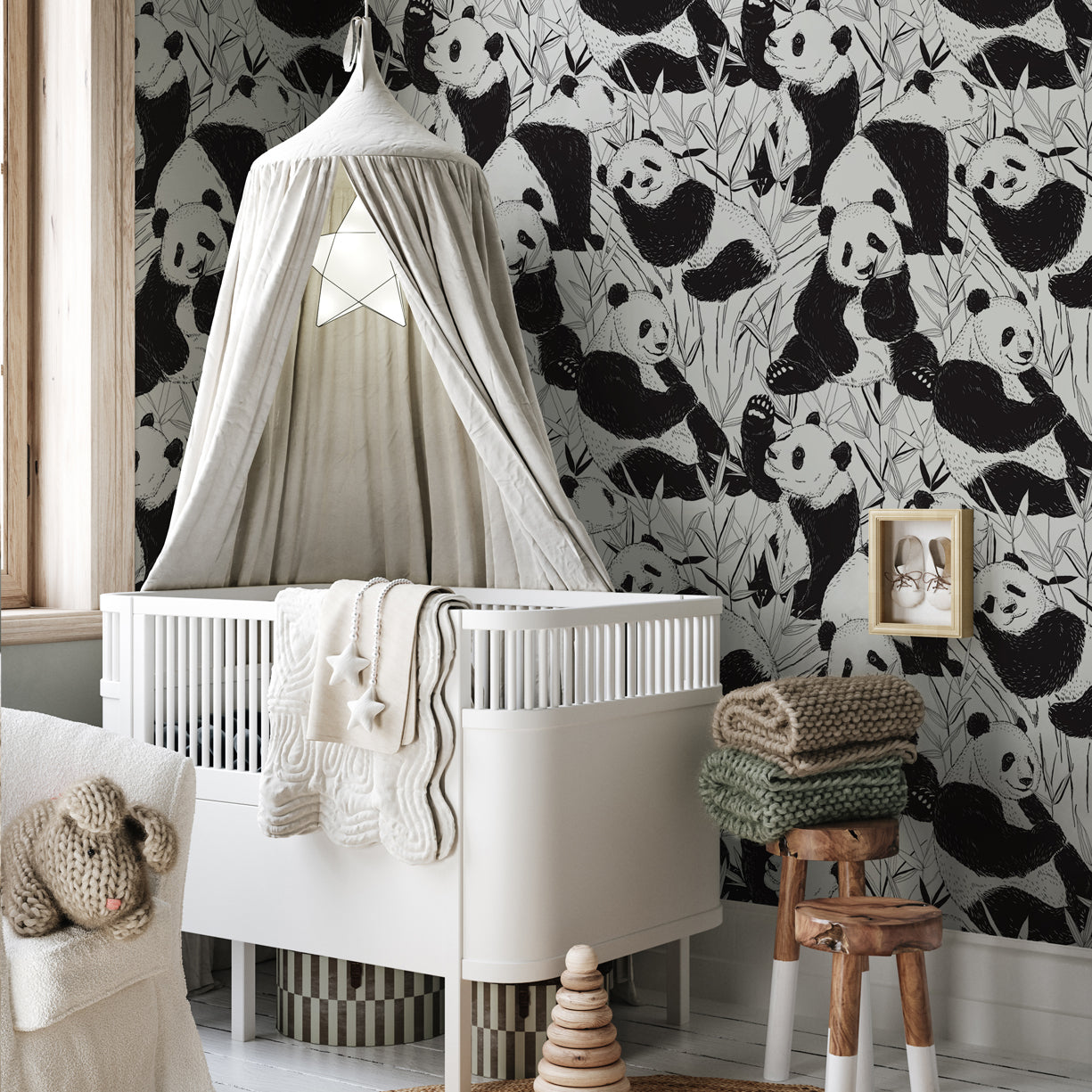 Pandas Removable Wallpaper by Wallplays
