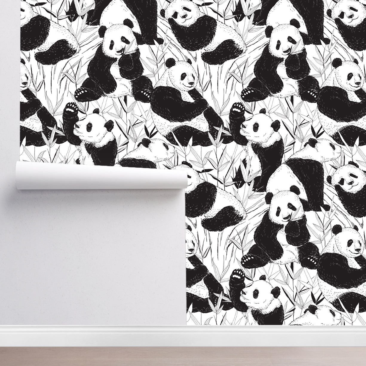 Pandas Removable Wallpaper by Wallplays