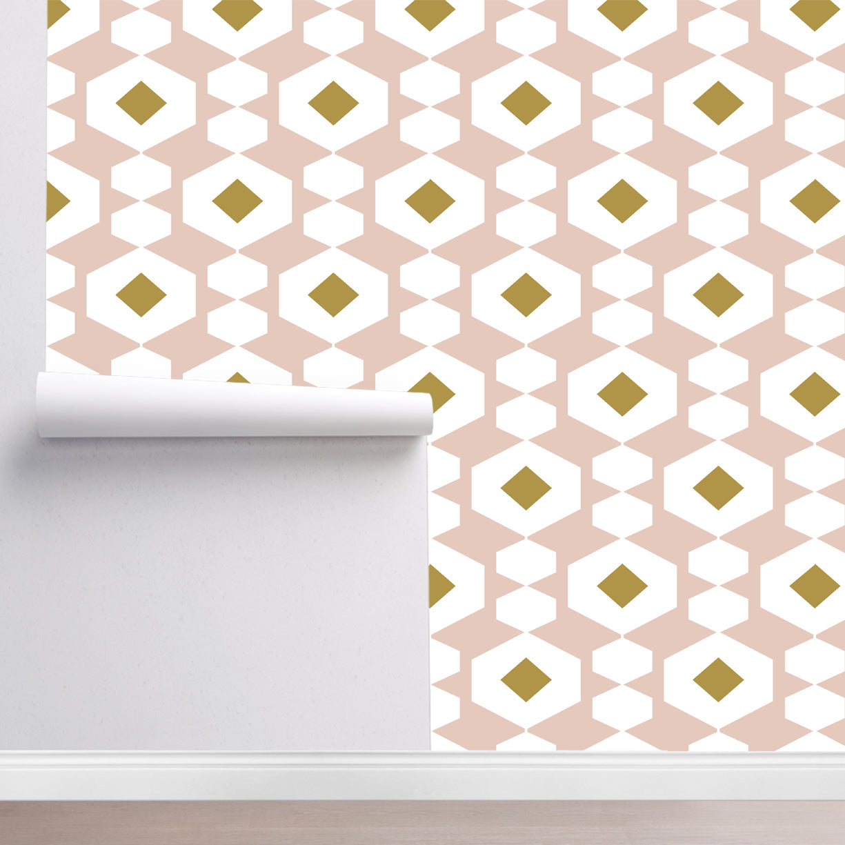 Mid Mod Hex Wallpaper