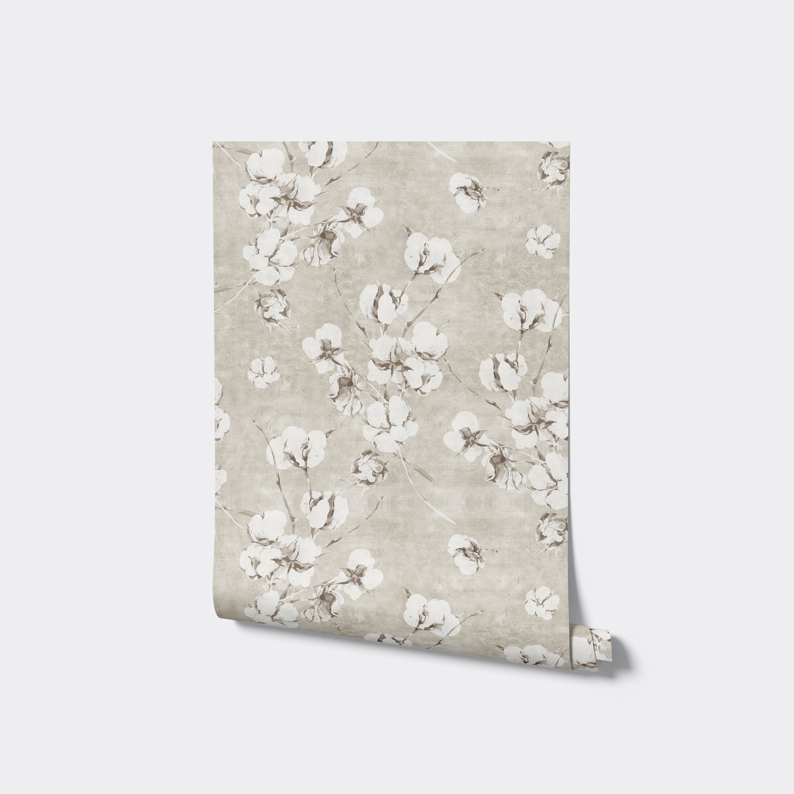 Cotton Flowers Wallpaper