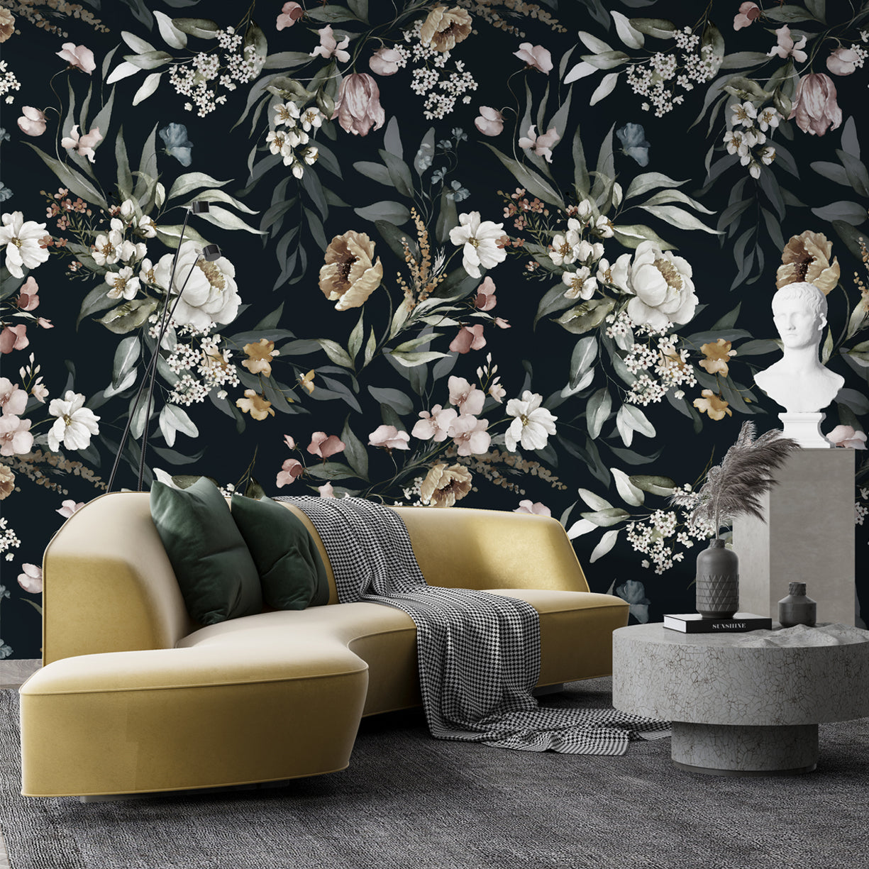 Serene Nori Floral Wallpaper
