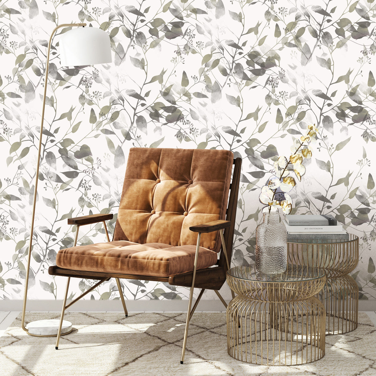 Autumn Bay leaves Wallpaper