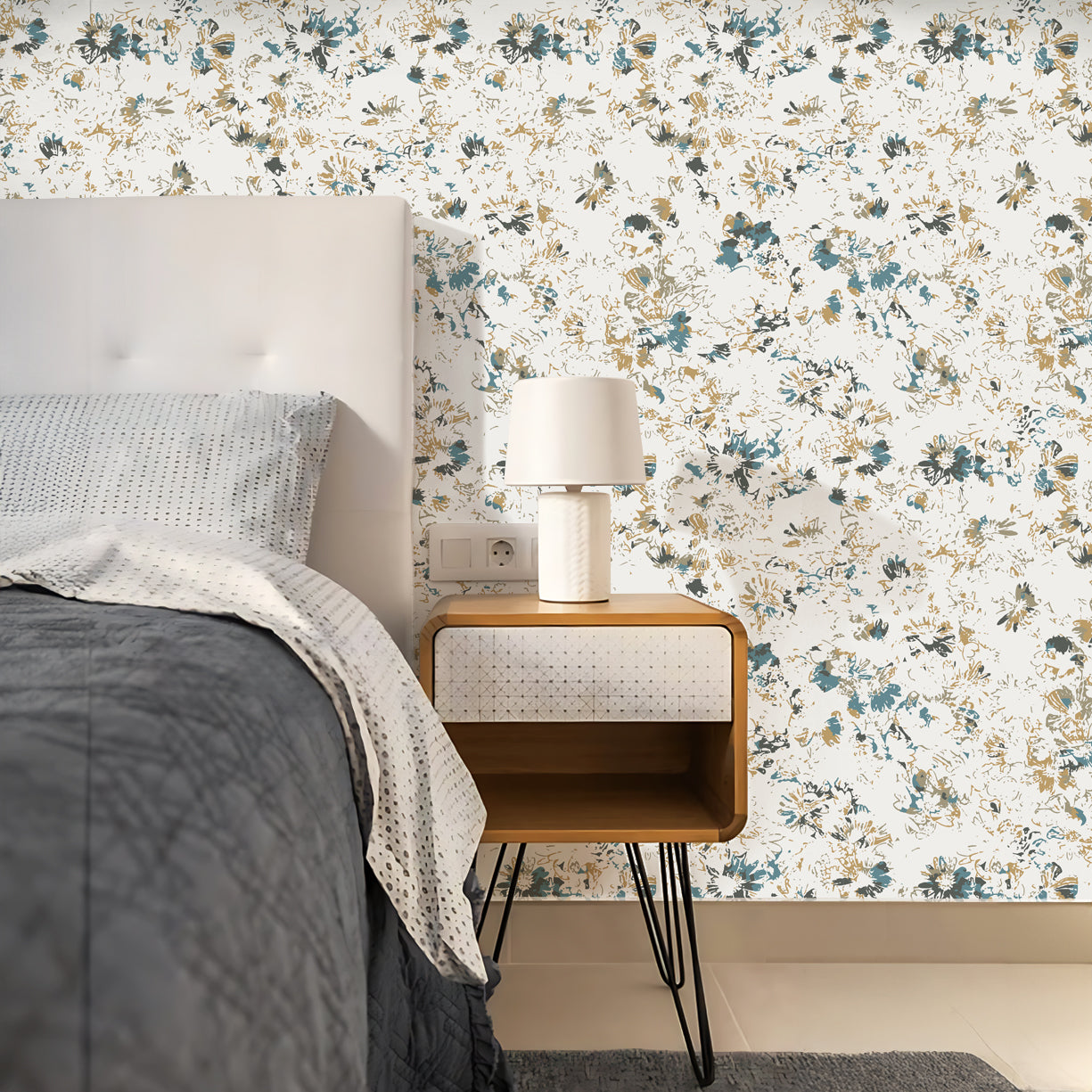 Subtle Abstract Floral wallpaper