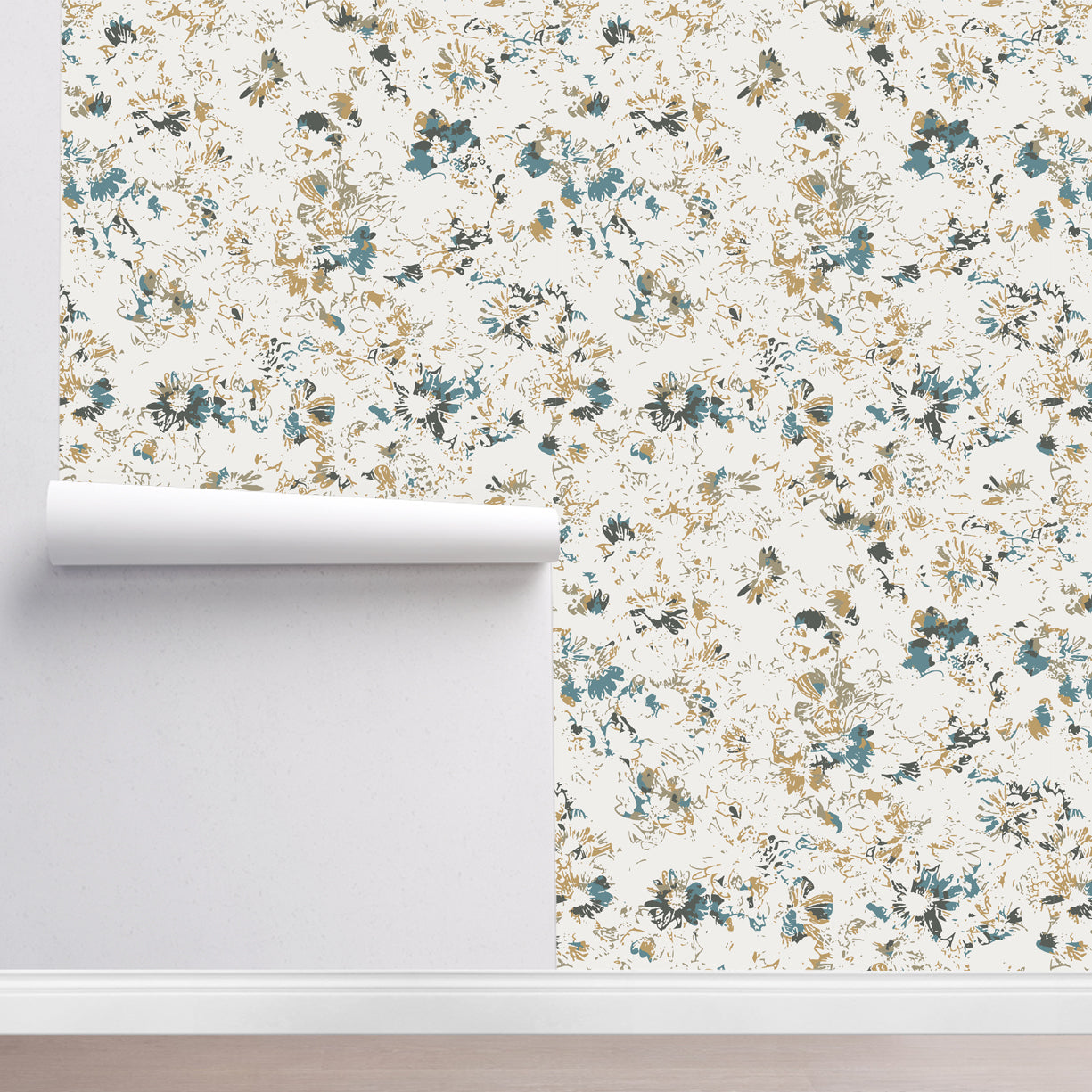 Subtle Abstract Floral Wallpaper