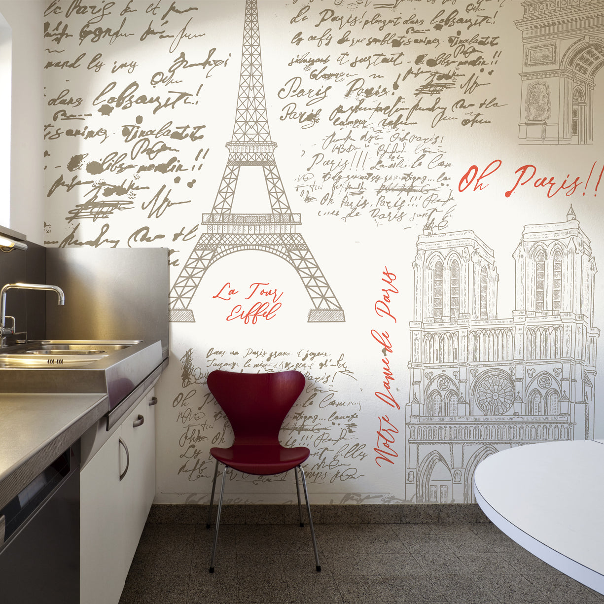 Rue De Paris Elegance Wallpaper