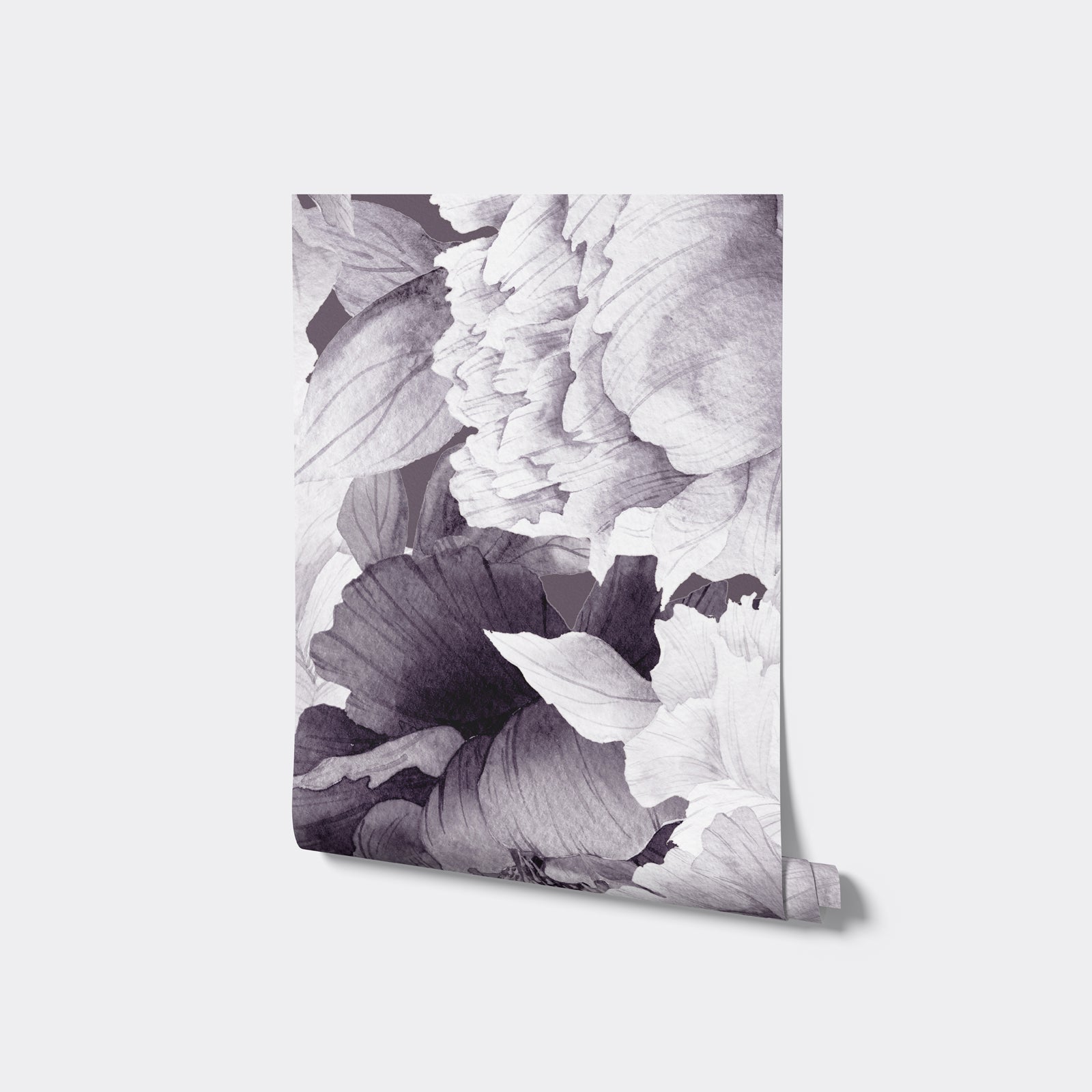 White Peony Floral Mural