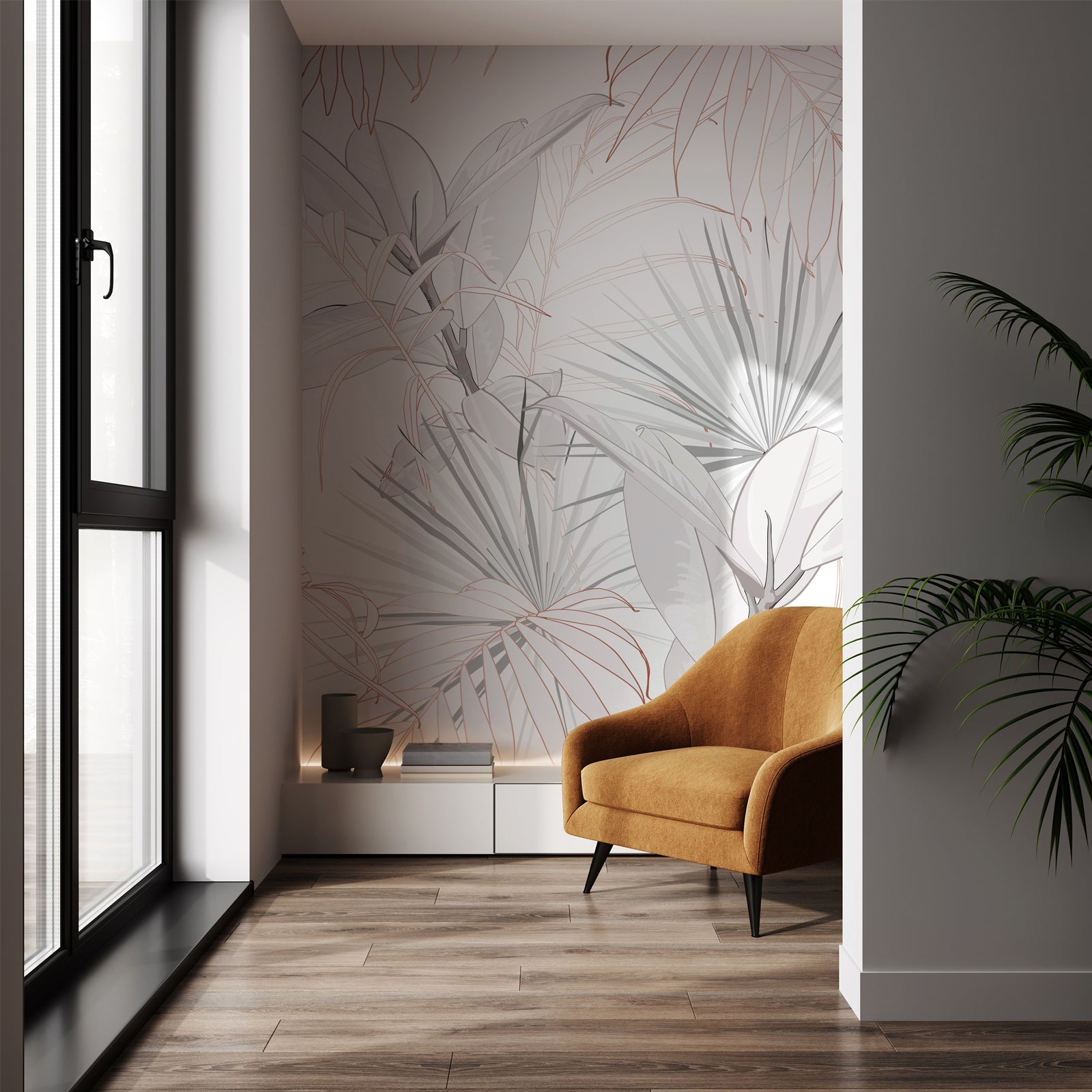 Palm Fronds Wallpaper
