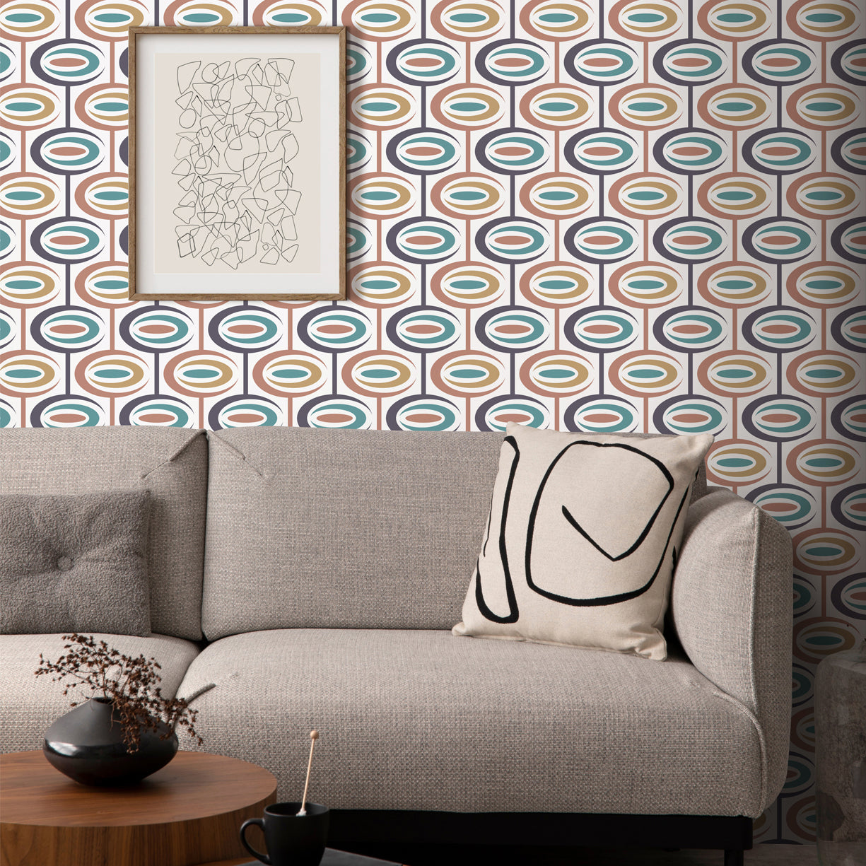 Retro Atomic Wallpaper by Wallplays