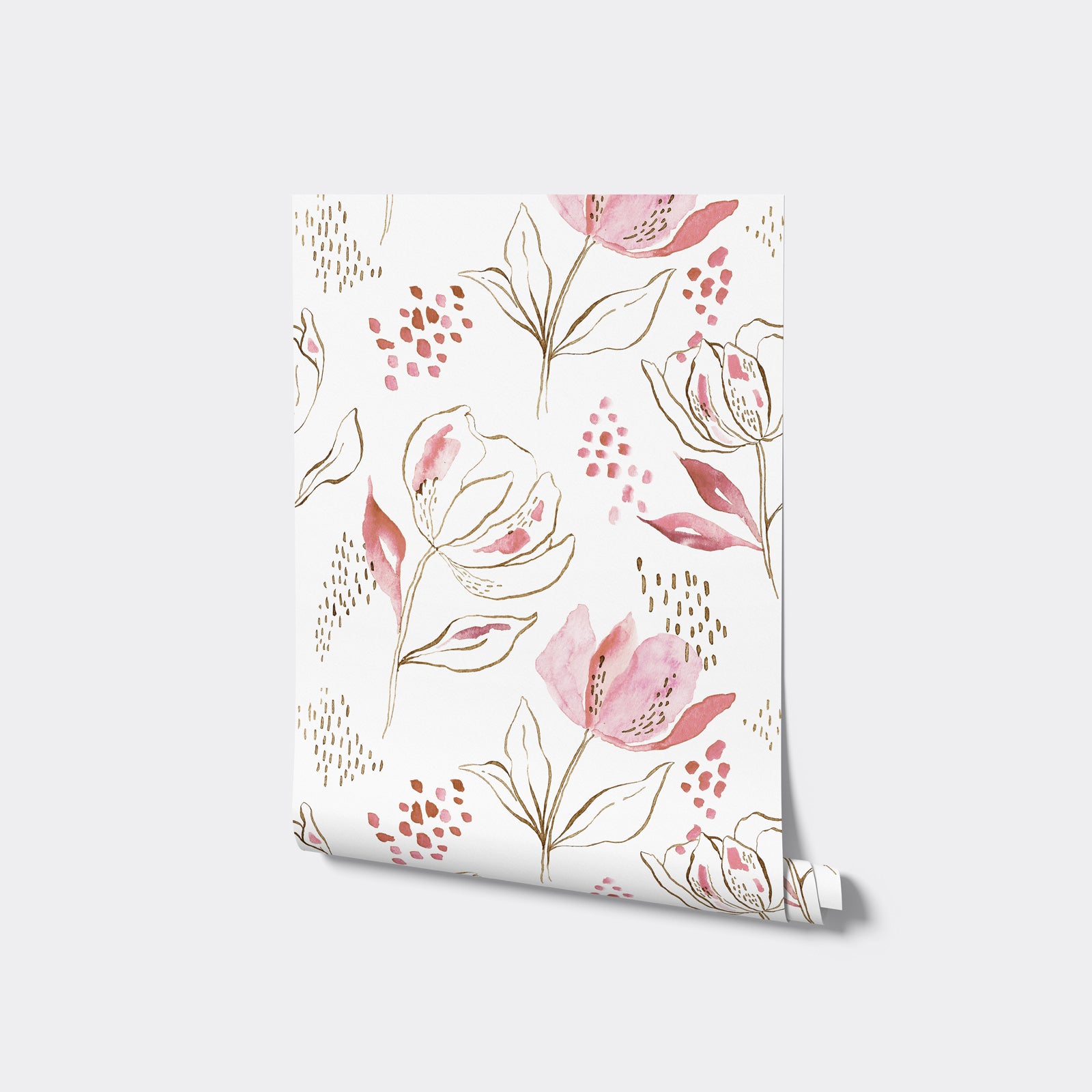 Blooming Watercolor Flowers
