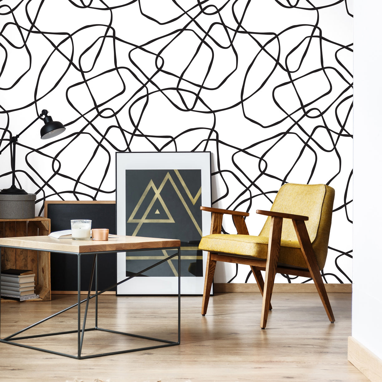 Curvilinear lines